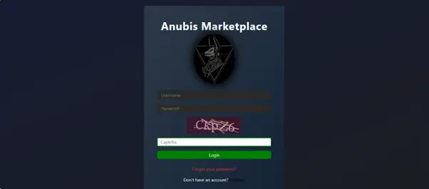 Two-Factor Authentication Setup on Anubis Marketplace Darknet Market
